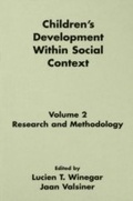 Cover: Children's Development Within Social Context - Psychology Press Ltd