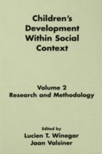 Enlarge image Cover: Children's Development Within Social Context - Psychology Press Ltd