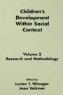 Cover: Children's Development Within Social Context - Psychology Press Ltd