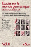 Cover: &Eacute;tudes sur le monde germanique - K&ouml;nigshausen & Neumann