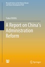 Cover: A Report on China's Administration Reform - Springer