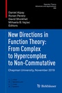 Cover: New Directions in Function Theory: From Complex to Hypercomplex to Non-Commutative - Birkhäuser