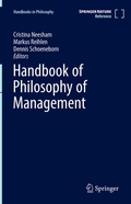 Cover: Handbook of Philosophy of Management - Springer