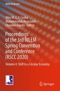 Enlarge image Cover: Proceedings of the 3rd RILEM Spring Convention and Conference (RSCC 2020) - Springer