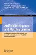 Cover: Artificial Intelligence and Machine Learning - Springer