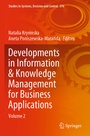 Cover: Developments in Information & Knowledge Management for Business Applications - Springer