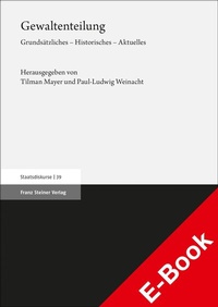 Abbildung von: Gewaltenteilung - Franz Steiner Verlag