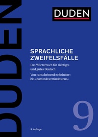 Abbildung von: Duden - Sprachliche Zweifelsfälle - Duden