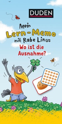 Enlarge image Cover: Mein Lern-Memo mit Rabe Linus - Wo ist die Ausnahme? - Duden
