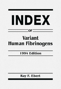 Bild: Index of Variant Human Fibrinogens - CRC Press