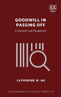 Cover: Goodwill in Passing Off - Edward Elgar Publishing