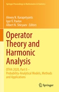 Cover: Operator Theory and Harmonic Analysis - Springer