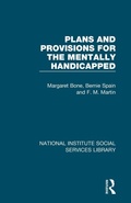 Cover: Plans and Provisions for the Mentally Handicapped - Routledge