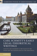Cover: Carl Schmitt's Early Legal-Theoretical Writings - Cambridge University Press