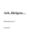 Cover: Ach, &uuml;brigens. - tredition