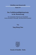 Cover: Das Verh&auml;ltnism&auml;&szlig;igkeitsprinzip in der Besteuerung. - Duncker & Humblot