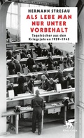 Cover: Als lebe man nur unter Vorbehalt - Klett-Cotta