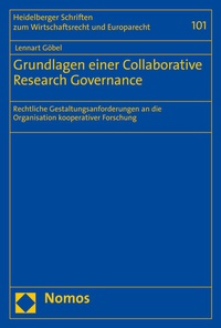 Abbildung von: Grundlagen einer Collaborative Research Governance - Nomos