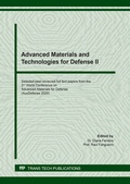Cover: Advanced Materials and Technologies for Defense II - Trans Tech Publications Ltd