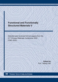 Enlarge image Cover: Functional and Functionally Structured Materials V - Trans Tech Publications Ltd