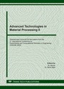 Cover: Advanced Technologies in Material Processing II - Trans Tech Publications Ltd