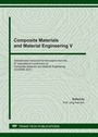 Cover: Composite Materials and Material Engineering V - Trans Tech Publications Ltd