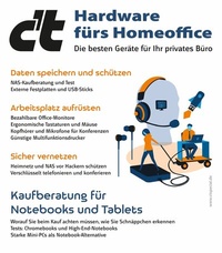 Abbildung von: c't Hardware fürs Homeoffice - Heise Medien