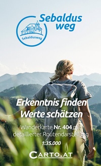 Abbildung von: Wanderkarte 404 Sebaldusweg - CARTO.AT