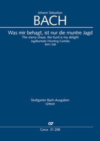 Abbildung von: Was mir behagt, ist nur die muntre Jagd (Klavierauszug) - Carus-Verlag