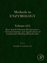 Abbildung von: Rare-Earth Element Biochemistry: Characterization and Applications of Lanthanide-Binding Biomolecules - Academic Press