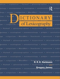 Abbildung von: Dictionary of Lexicography - Routledge