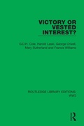 Cover: Victory or Vested Interest? - Routledge