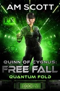 Cover: Quinn of Cygnus: Free Fall (Quantum Fold, #4) - Lightwave Publishing LLC