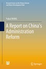 Cover: A Report on China's Administration Reform - Springer
