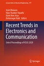 Cover: Recent Trends in Electronics and Communication - Springer