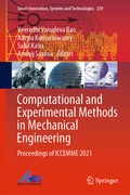 Cover: Computational and Experimental Methods in Mechanical Engineering - Springer