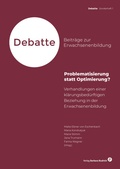 Cover: Problematisierung statt Optimierung? - Verlag Barbara Budrich