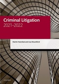 Cover: Criminal Litigation - Oxford University Press