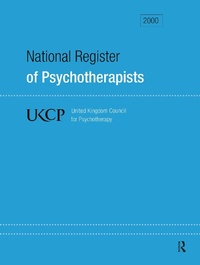 Abbildung von: National Register of Psychotherapists 2000 - Routledge