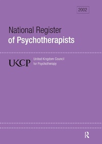 Abbildung von: National Register of Psychotherapists 2002 - Routledge