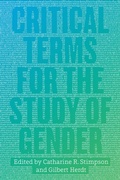 Cover: Critical Terms for the Study of Gender - University of Chicago Press