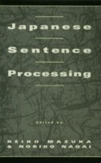 Abbildung von: Japanese Sentence Processing - Psychology Press Ltd