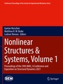 Cover: Nonlinear Structures & Systems, Volume 1 - Springer
