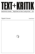 Cover: Digitale Literatur II - edition text + kritik