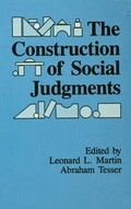 Cover: The Construction of Social Judgments - Psychology Press Ltd