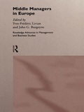 Cover: Middle Managers In Europe - Routledge