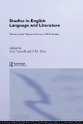 Cover: Studies in English Language and Literature - Routledge