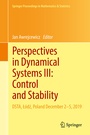 Cover: Perspectives in Dynamical Systems III: Control and Stability - Springer