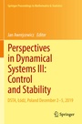 Cover: Perspectives in Dynamical Systems III: Control and Stability - Springer