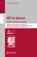 Cover: HCI in Games: Serious and Immersive Games - Springer